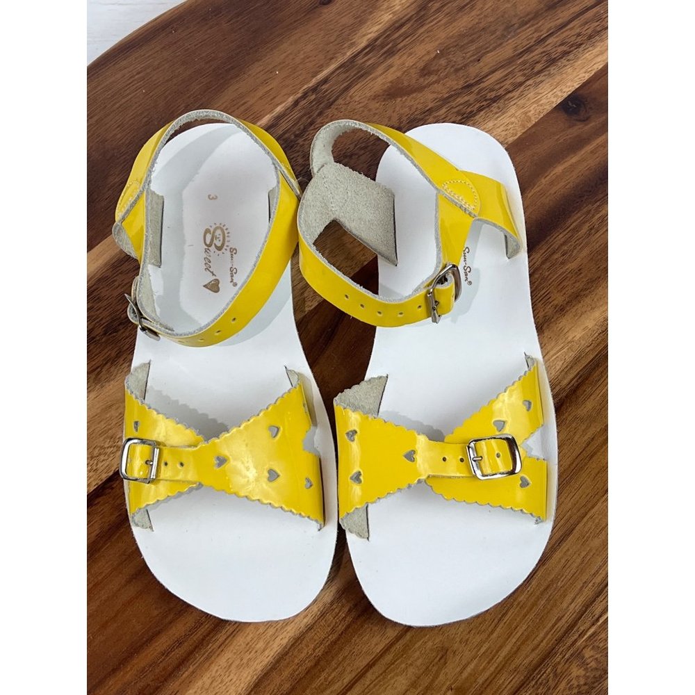 Sun- San Sweetheart Sandals - Ocean House Yellow, Size 3